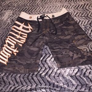 Men’s Affliction swimming shorts
